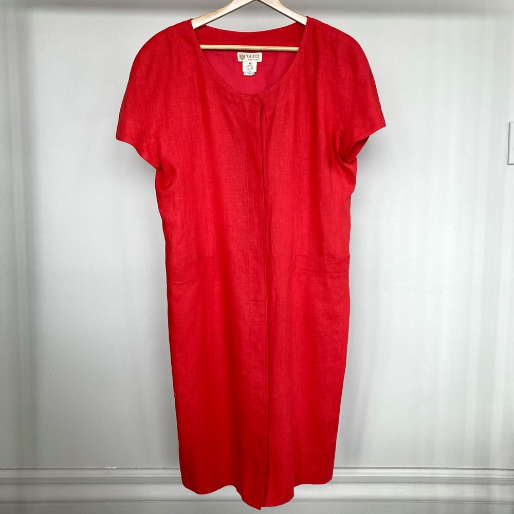Vintage Gucci 100% linen button-up dress. ❤️ - Picture 3 of 6